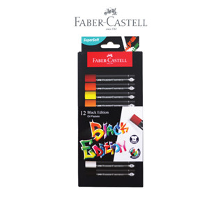 FABER CASTELL Faber-castell Black Edition น้ํามันพาสเทล รุ่น 12 สี 220012 ดินสอสี สีดํา รุ่น Castell Faber