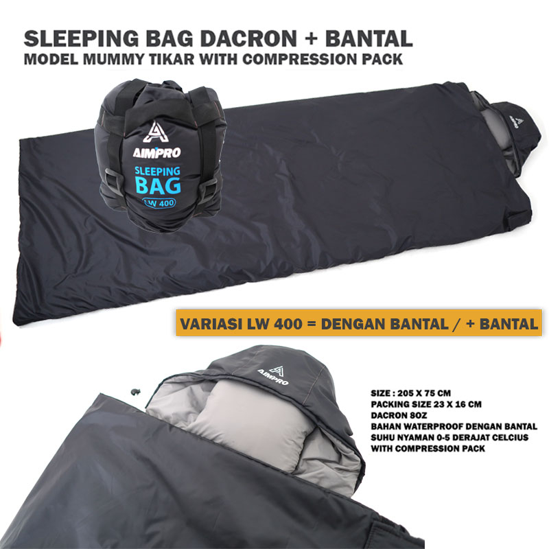 Sb Ultralight Dacron AIMPRO LW200 LW400 ถุงนอน