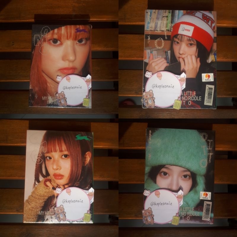 New อัลบั้มยีนส์ OMG Message Card Haerin Hanni ver SEALED