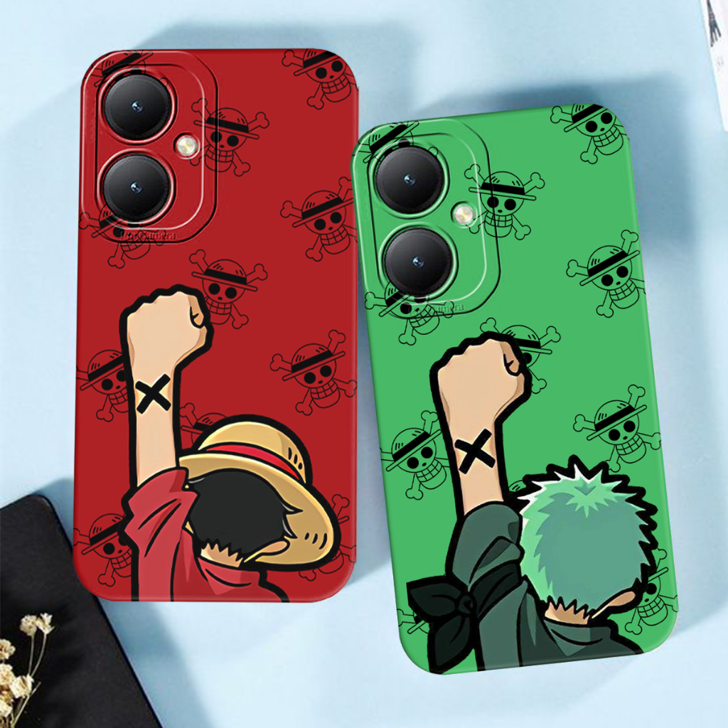 HP Softcase Vivo Y27 4G 2023 Anime Motif - เคส One Piece - เคสมือถือ - เคส Monkey D Luffy - Cool Cas