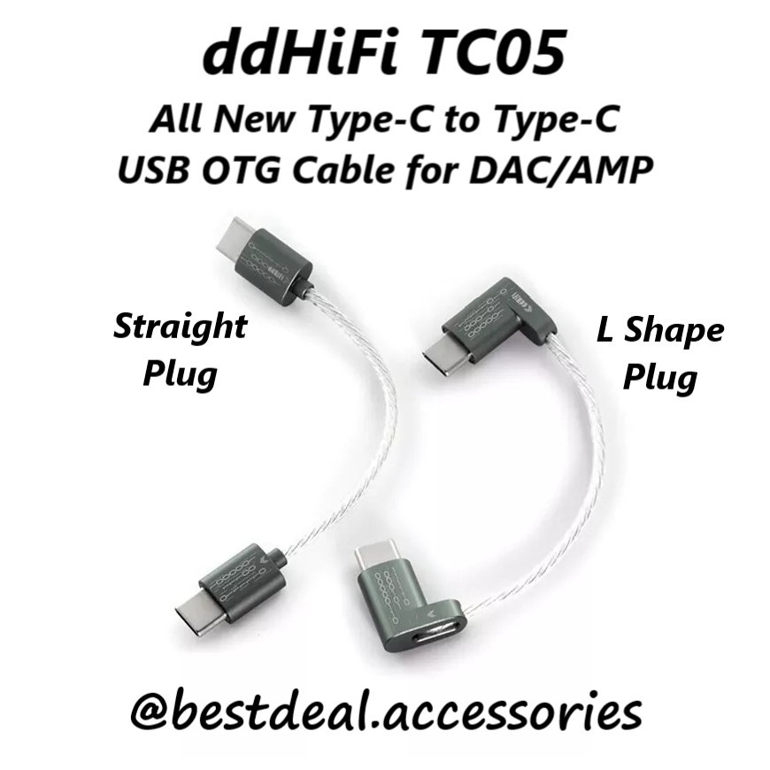 DdHiFi TC05 ใหม่ Type-C ถึง Type-C USB OTG สําหรับ DAC/AMP dd HiFi