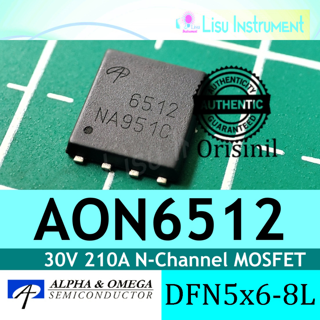 AON6512 30V 210A N-Channel MOSFET AlphaMOS 6512 DFN-5x6 Alpha Omega ORIGINAL