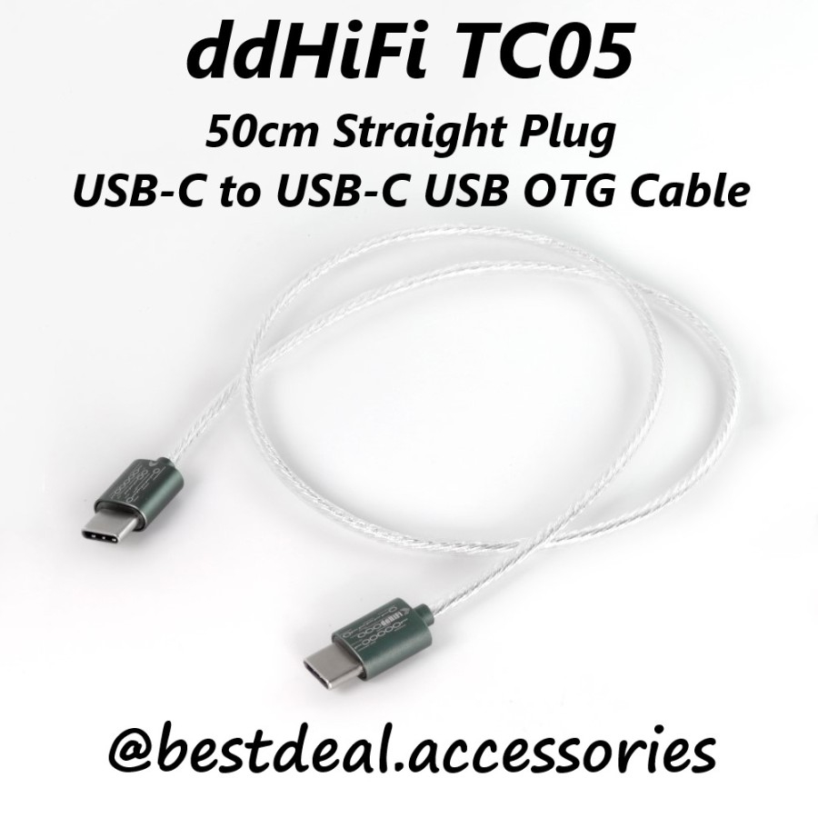 DdHiFi TC05 ปลั๊กตรง USB-C ถึง USB-C USB OTG สําหรับ DAC/AMP