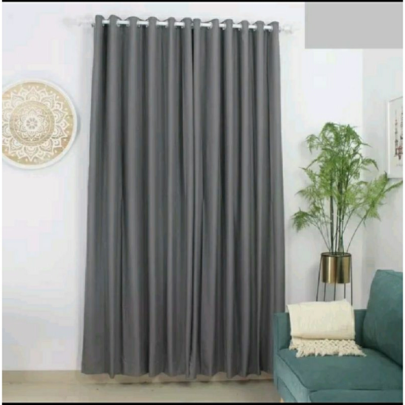 PLAIN CURTAINS WINDOW CURTAINS MINIMALIST ประตู CURTAINS POLYMICRO CURTAINS