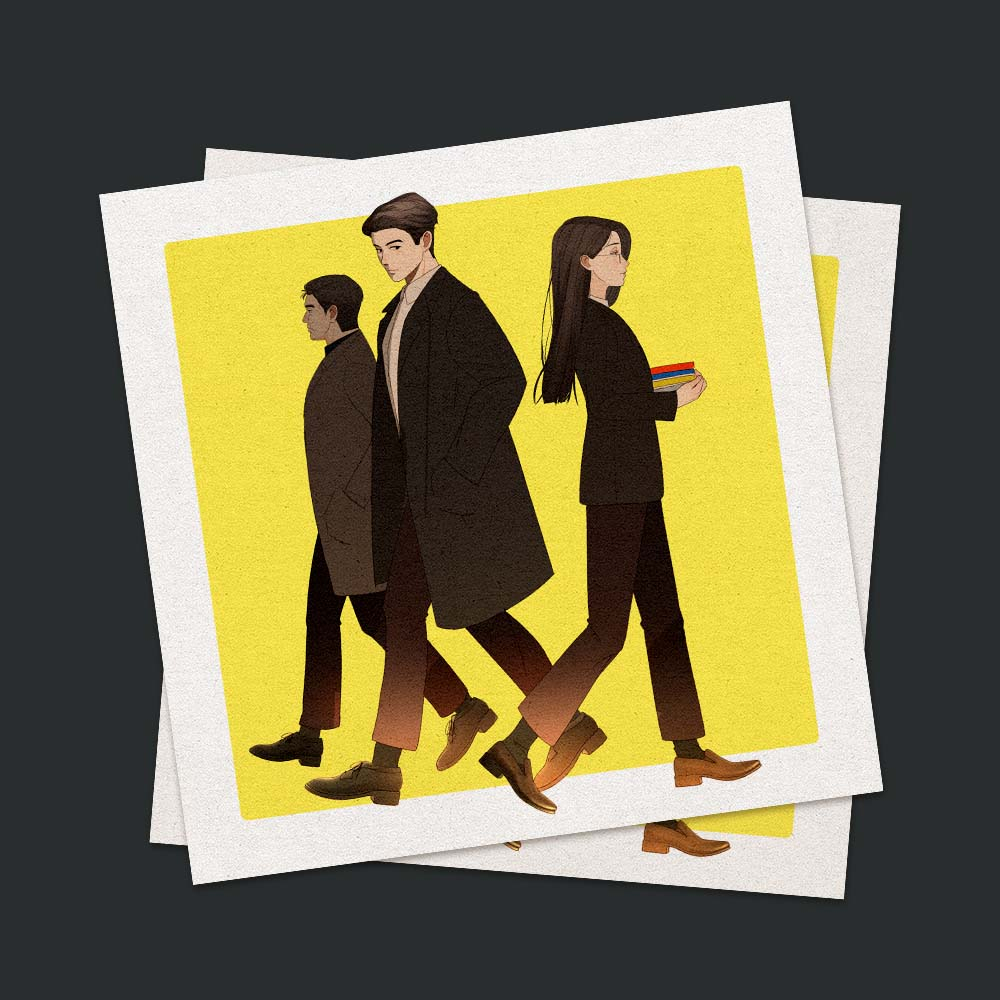 MOVING Kdrama / Square Art Print by crumby_joy