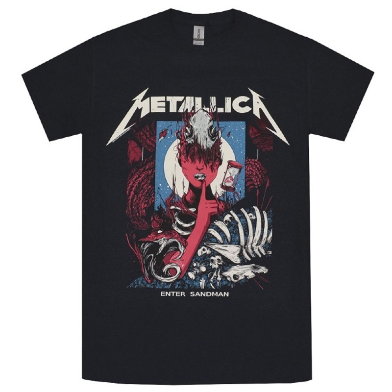 เสื้อยืดสินค้า Metallica ENTER SANDMAN Band | Bootleg