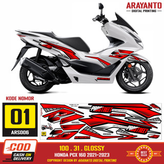 พร้อมส่ง สติกเกอร์ติดตกแต่ง สําหรับ Honda PCX 160 2021-2023 ARS006 Prostreet Doff