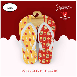 [Flip Flops] Mc Donald Flip Flops Cowo รองเท้าแตะชายหาด ฟองน้ํา ไม่ใช่ยาง สําหรับเด็ก ผู้ใหญ่ เด็กวัยหัดเดิน