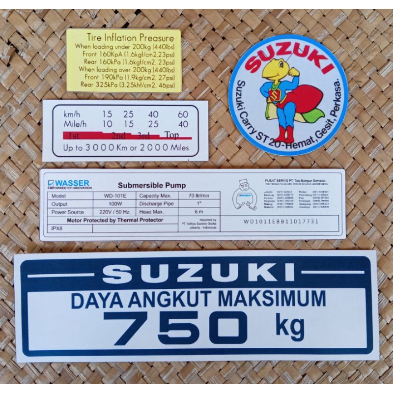 สติ๊กเกอร์ Suzuki carry ST20 Trungtung Back Body Door And Right Door And Front Glass