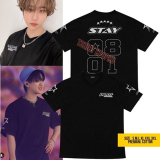 เสื้อยืด พิมพ์ลาย straykids 5 ดาว สไตล์เกาหลี