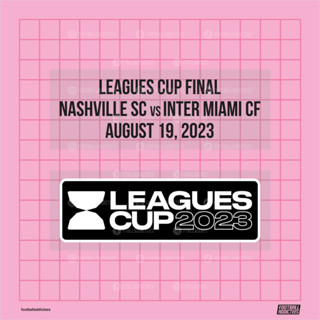 แผ่นแพทช์ LEAGUES CUP 2023+PATCH MDT LEAGUES CUP FINAL INTER MIAMI