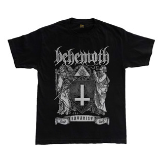 เสื้อยืด แบบหนา พิมพ์ลาย Behemoth The Satanist Extreme Metal Band สําหรับผู้ชาย