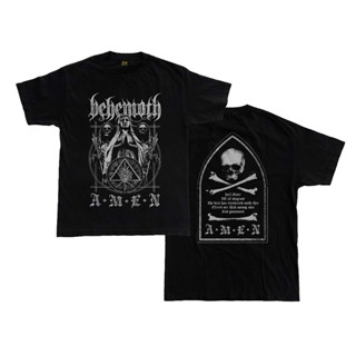 เสื้อยืด แบบหนา พิมพ์ลาย Behemoth Amen Extreme Metal Band สําหรับผู้ชาย