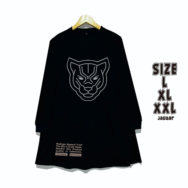 Jaguar Tunic เสื้อยืดผู้หญิงจัมโบ้ยาว 85ซม. T Sirt Rodrygo ดั้งเดิม