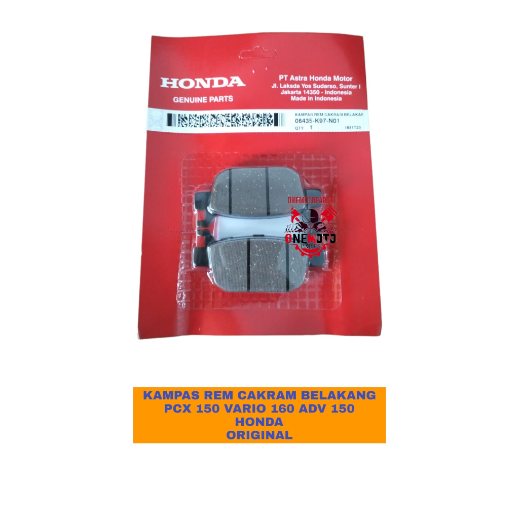 ผ้าเบรกหลัง PCX 150 VARIO 160 ADV 150 HONDA ORIGINAL 06435-K97-N01