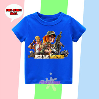 เสื้อยืด พิมพ์ลาย Metal SLUG AWAKENING ชื่อฟรี พรีเมี่ยม สําหรับเด็ก