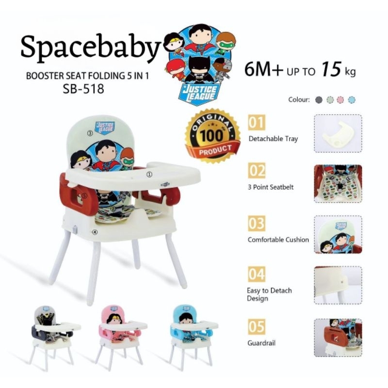 ! เก้าอี้เด็ก Space Baby Sb 518 5In1