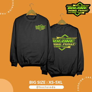 Dudu Bolone Wong Pusat เสื้อกันหนาว คอกลม ผ้าขนแกะ ขนาดใหญ่ XS S M L XL XXL 3XL 4XL 5XL