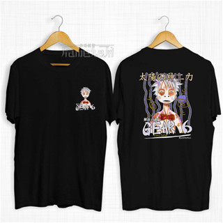 เสื้อยืด ผ้าฝ้าย พิมพ์ลายอนิเมะ LUFFY GEAR 6 SUN GOD NIKA 30s สีกามิฮากิ สําหรับผู้ชาย และผู้หญิง