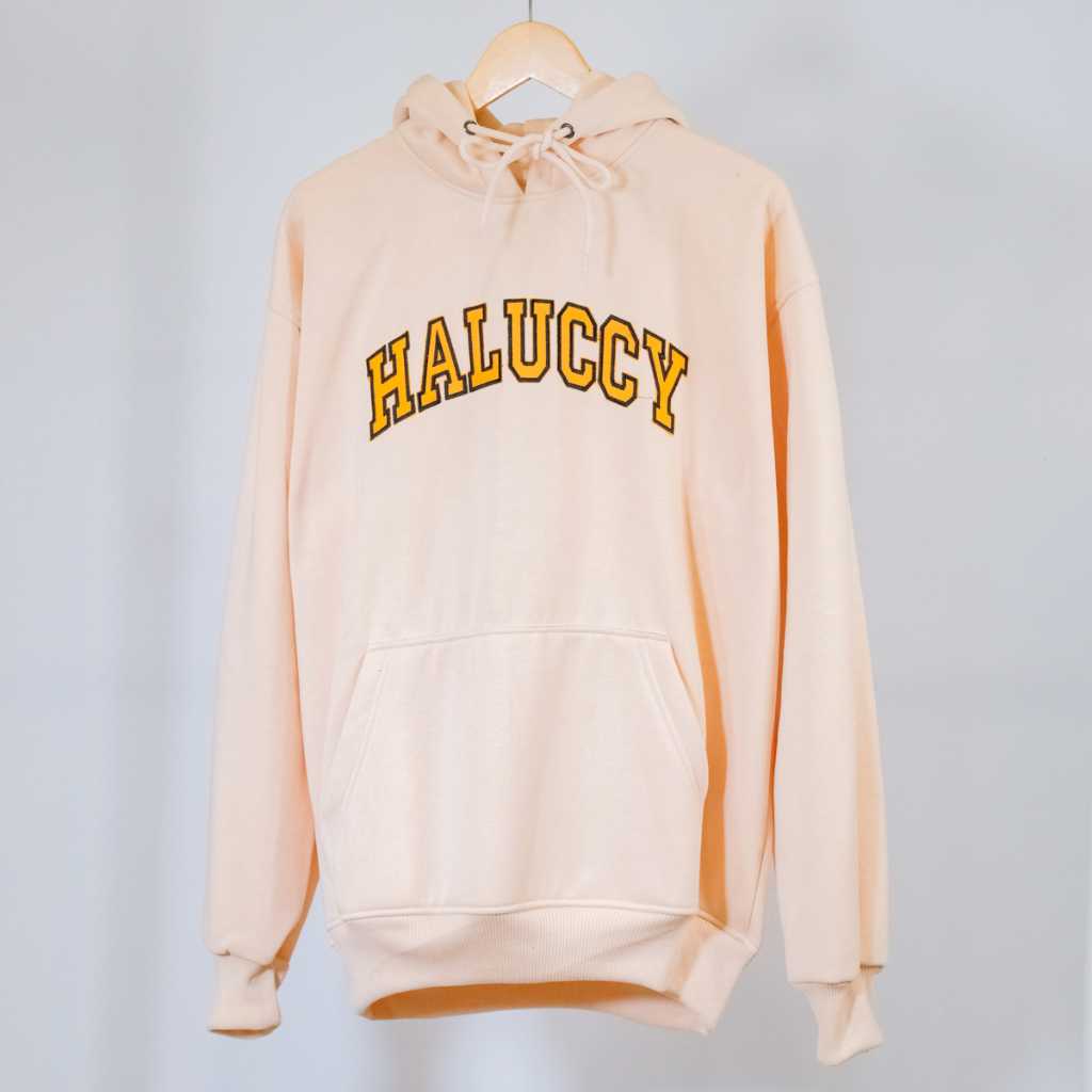 Haluccy Hoodie Bold Cream Chesse Basic Unisex