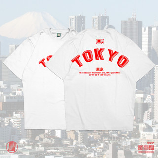 เสื้อยืด พิมพ์ลายการ์ตูนอนิเมะ Tokyo Japan City สไตล์ญี่ปุ่น