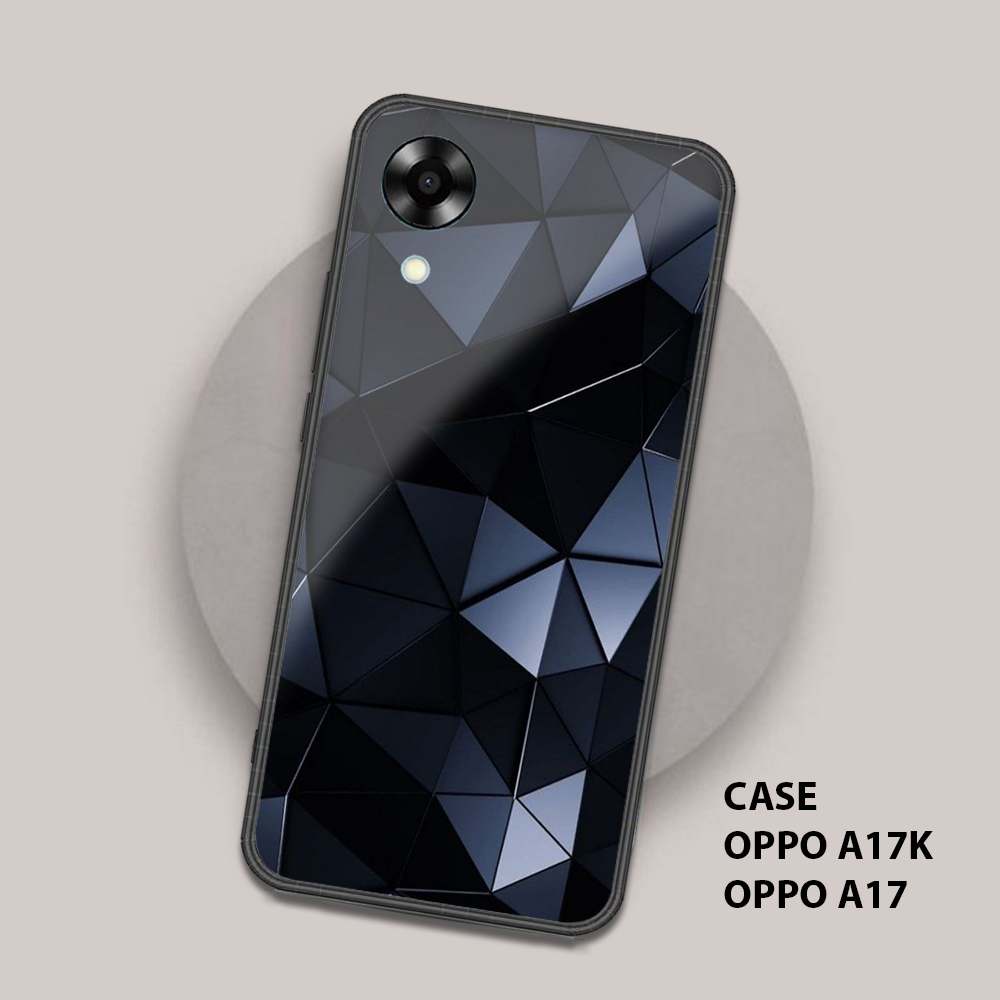 เคส OPPO A17K / A17 - เคสแฟชั่น 002 Hardcase 2D Glossy - เคสเงา - เคสโทรศัพท์ Hp Glass Handphone Cov