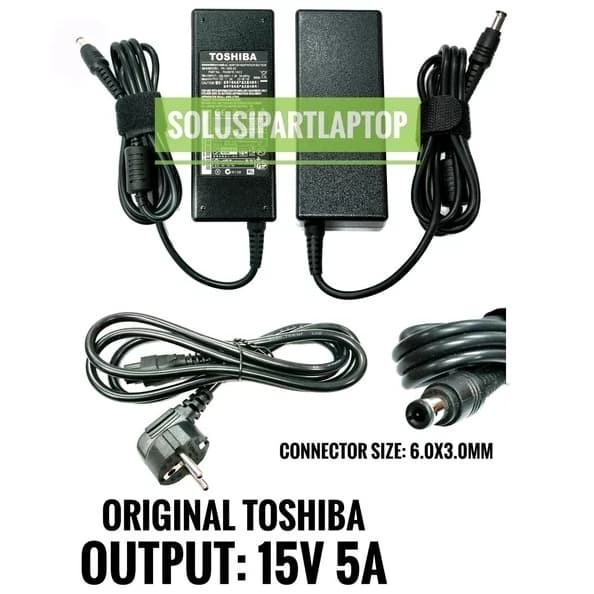 TOSHIBA SATELLITE A10 A15 M10 15V 5A 6.0*3.0MM คุณภาพดั้งเดิม ADAPTER