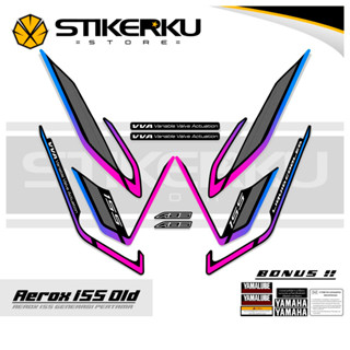 สติกเกอร์ AEROX LAMA 155 MOTIF 64 STICKER AEROX OLD 155vva STICKER AEROX 155vva AEROX 155 VVA STOCK DECAL LIST Pole Stickerkustore