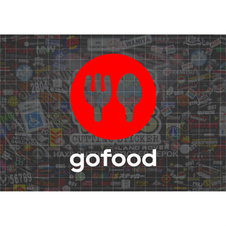 สติกเกอร์โลโก้ Gofood V2 ขนาด 8 ซม. สําหรับติดตกแต่งผนังรถยนต์ รถจักรยานยนต์