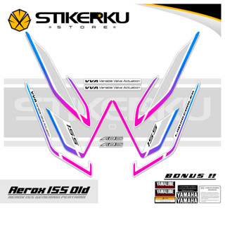 สติกเกอร์ AEROX LAMA 155 MOTIF 66 STICKER AEROX OLD 155vva STICKER AEROX 155vva AEROX 155 VVA STOCK DECAL LIST Pole Stickerkustore