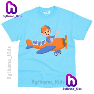 เสื้อยืด พิมพ์ลายตัวอักษร BLIPPI Tiedyeb BLIPPI พรีเมี่ยม สําหรับเด็ก