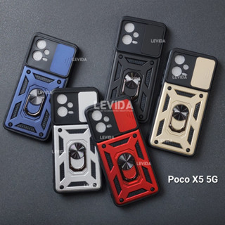 เคสโทรศัพท์มือถือ ป้องกันกล้อง พร้อมแหวนขาตั้ง สําหรับ Poco X5 5g Poco X5 5g