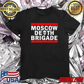 เสื้อยืดลําลอง แขนสั้น พิมพ์ลายฟุตบอล Moscow death brigade สไตล์พังก์