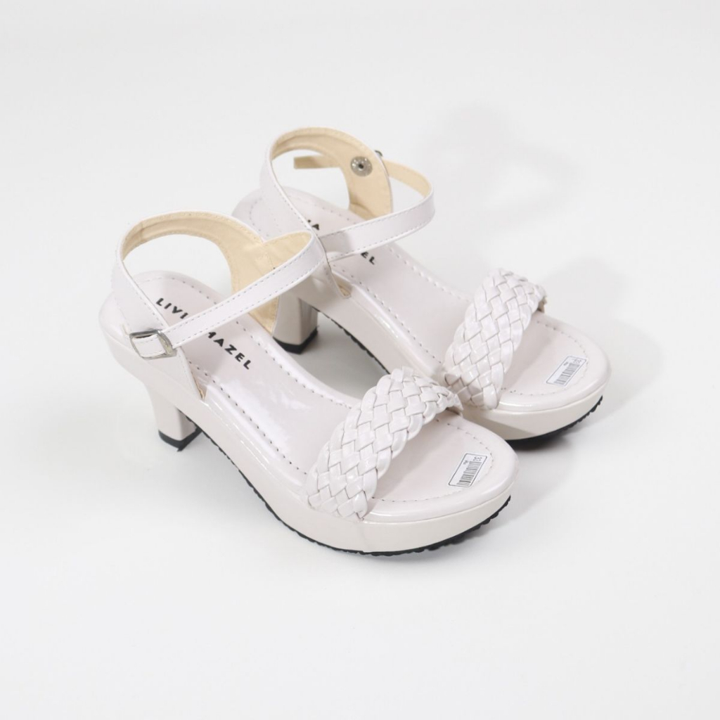 รองเท้าส้นสูงเด็กรัดส้นเด็กชายและเด็กหญิงอายุ4ถึง14ปีวัยรุ่นส้นสูง ไวรัส งานแต่งงาน งานสังสรรค์ ส้นส