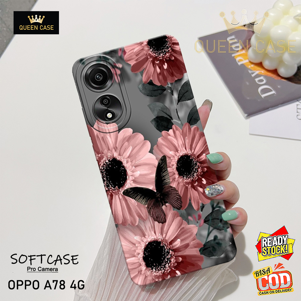 เคส Oppo A78 4G / A78 5G / A58 4G / A58x - เคสดอกไม้ - Softcase Candy Case Full Color 3D Silicone TP