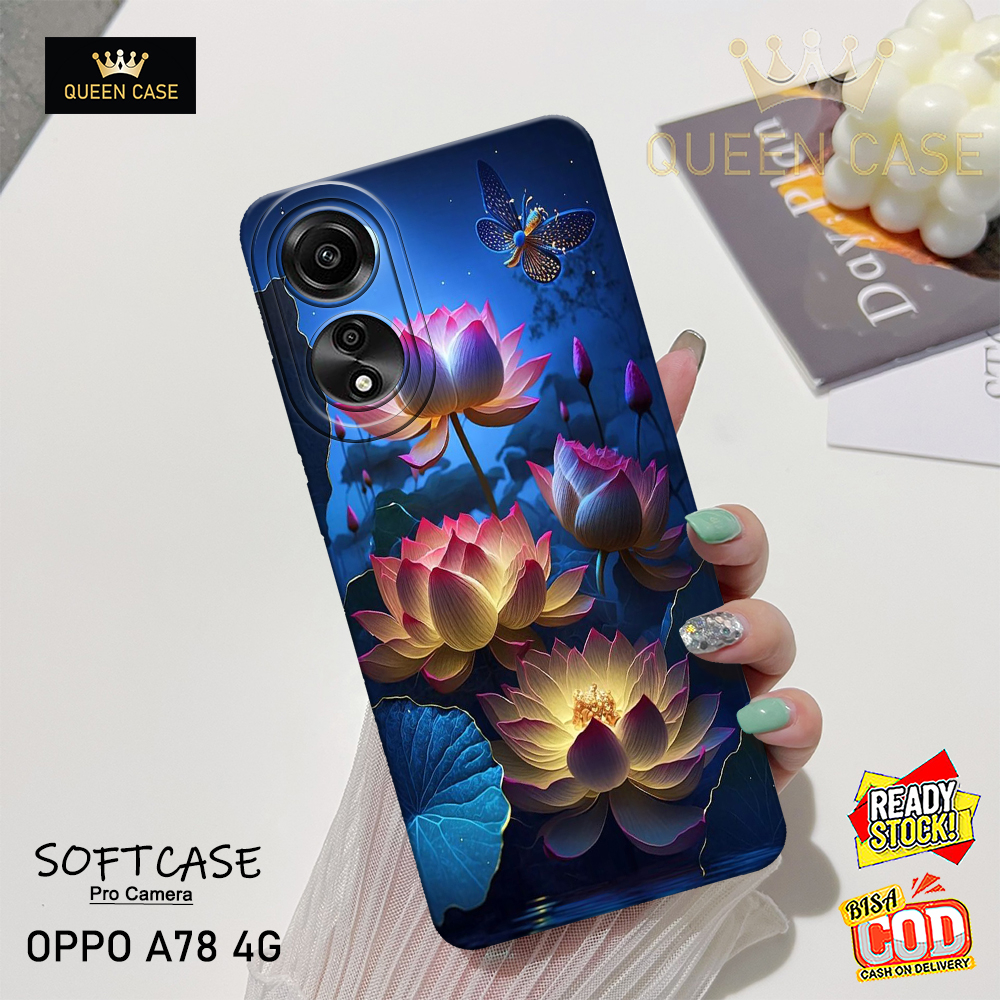 เคส Oppo A78 4G / A78 5G / A58 4G / A58x - เคสดอกไม้ - Softcase Candy Case Full Color 3D Silicone TP