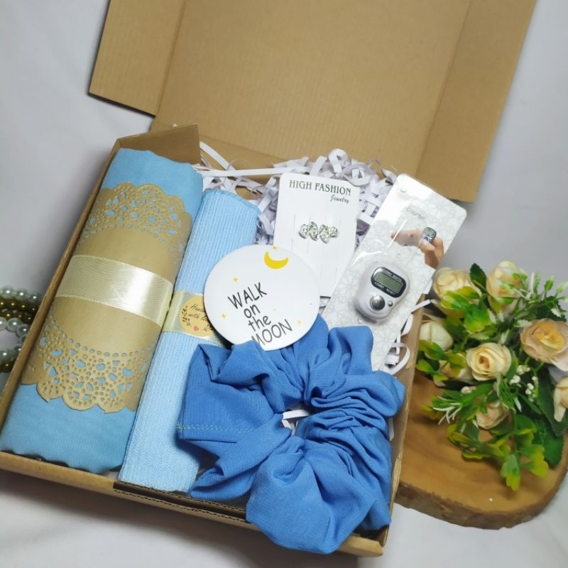 แพ็คเกจที่ดีที่สุด N HAMPERS GIFT BOX HIJAB BELLA / HIJAB GIFT FOR GIRL / HIJAB GIFT / GIFT HIJAB