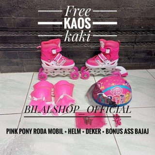 SEPATU RODA ANAK DAN DEWASA FULLSET HELM DEKER MODEL MOBIL BAJAJ DAN SEJAJAR BONUS ASS BAJAJ
