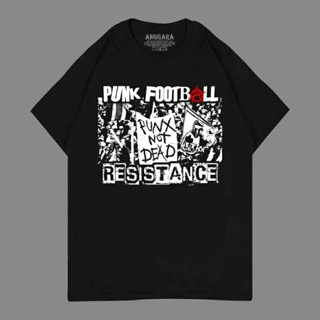 เสื้อยืดลําลอง แขนสั้น คอกลม พิมพ์ลาย PUNK NOT DEAD RESISTANCE สไตล์พังก์ สําหรับผู้ชาย และผู้หญิง