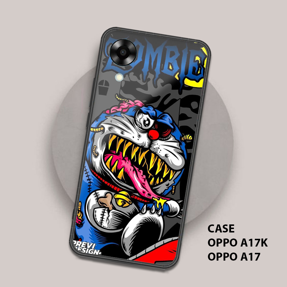 เคส OPPO A17K / A17 - เคสแฟชั่น 015 Hardcase 2D Glossy - เคสเงา - เคสโทรศัพท์ Hp Glass Handphone Cov