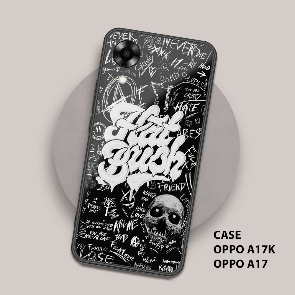 เคส OPPO A17K / A17 - เคสแฟชั่น 019 Hardcase 2D Glossy - เคสเงา - เคสโทรศัพท์ Hp Glass Handphone Cov