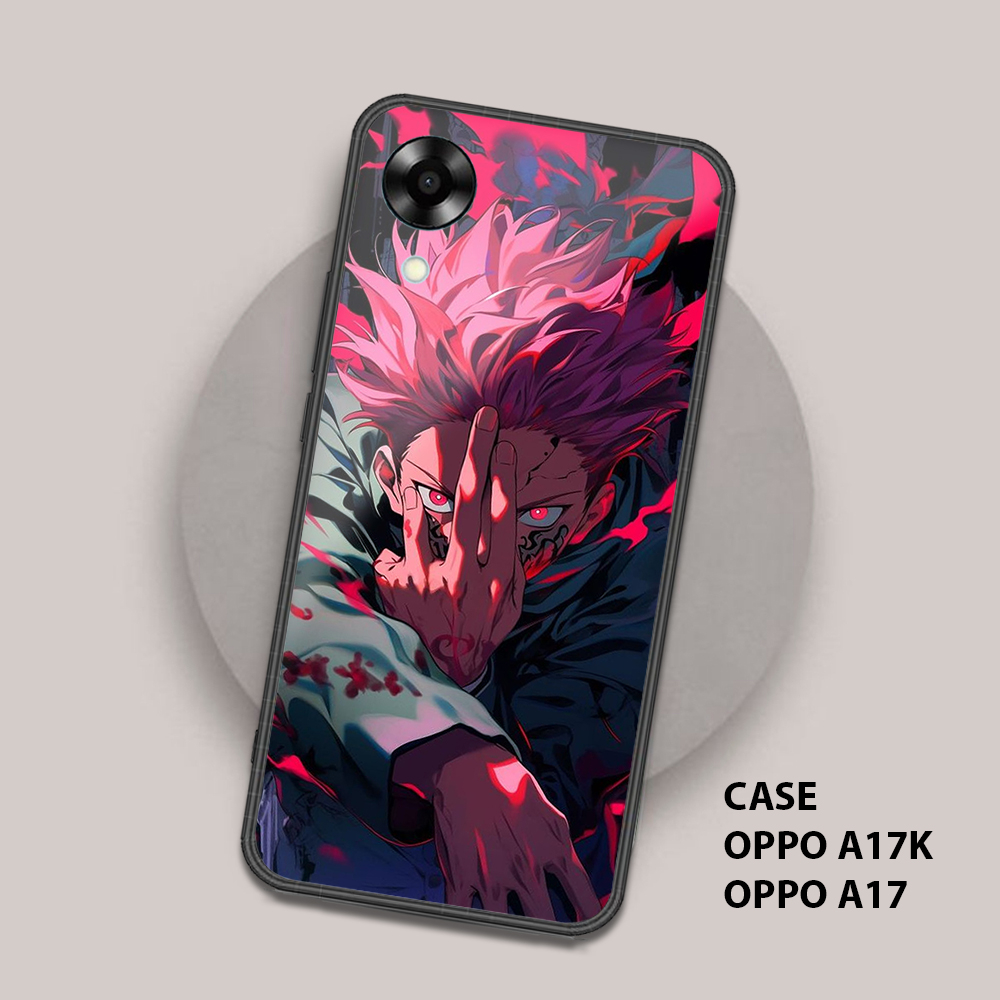 เคส OPPO A17K / A17 - เคสแฟชั่น 021 Hardcase 2D Glossy - เคสเงา - เคสโทรศัพท์ Hp Glass Handphone Cov