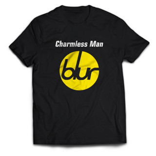 เสื้อยืดลําลอง แขนสั้น พิมพ์ลายวง BLUR CHARMLESS MAN เหมาะกับใส่กลางแจ้ง สําหรับผู้ชาย และผู้หญิง