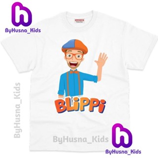 เสื้อยืด พิมพ์ลายตัวอักษร BLIPPI Tiedyeb BLIPPI พรีเมี่ยม สําหรับเด็ก