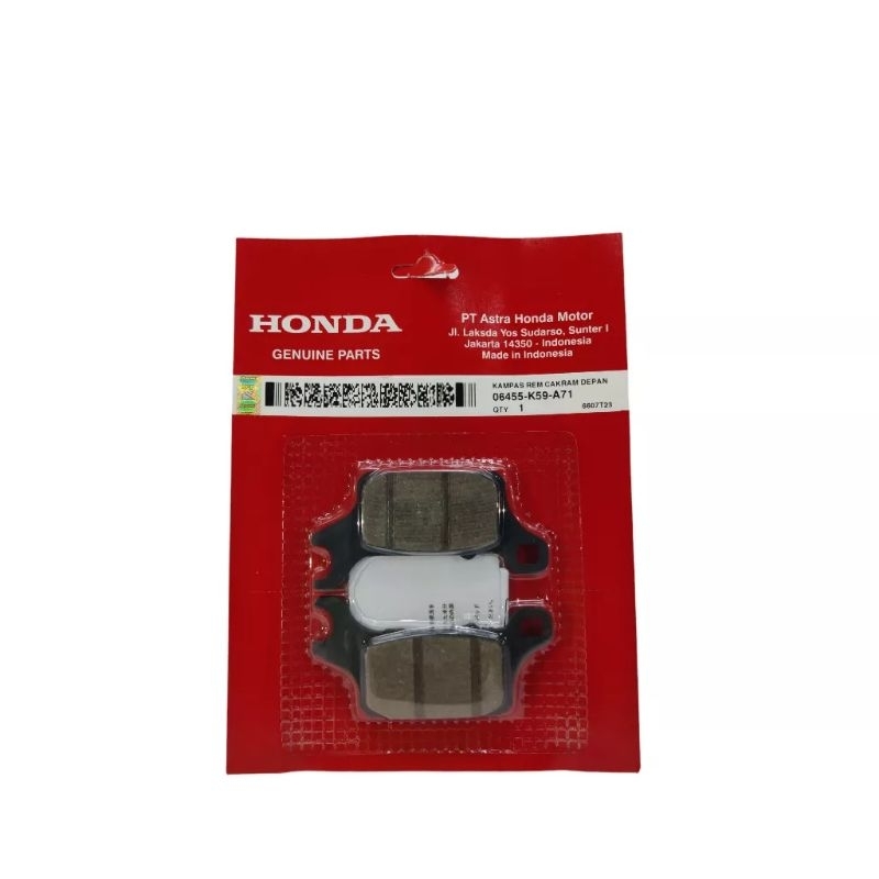 ผ้าเบรคหน้า VARIO 150 ORIGINAL HONDA AM 06455-K59-A71