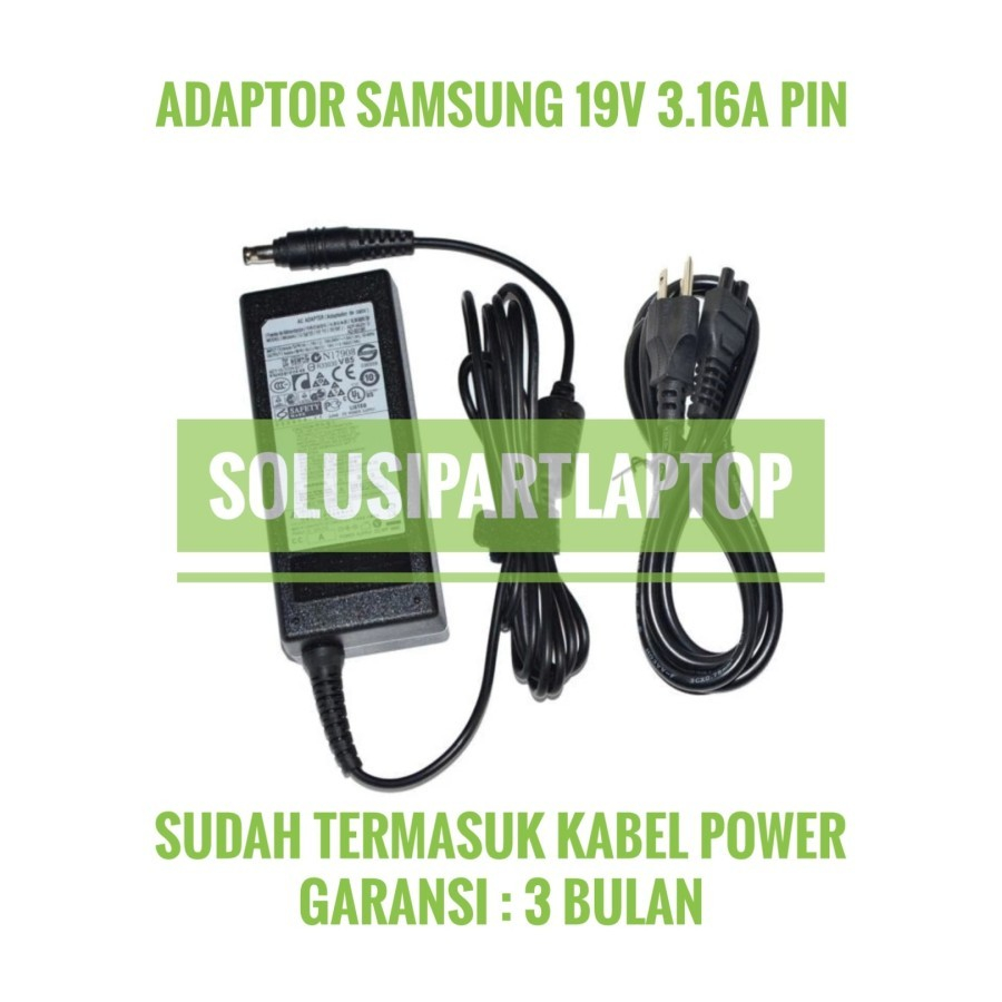 SAMSUNG R710 R510 Q310 19V 3.16A 5.5*3.0MM PIN เกรดเดิม ADAPTER