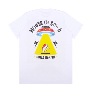 เสื้อยืดแขนสั้น พิมพ์ลาย House of Smith Ufo สีขาว สําหรับผู้ชาย 2