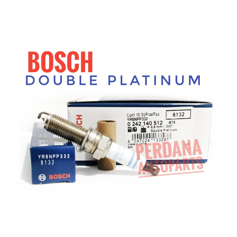 BOSCH YR6NPP332 Laser Double Platinum Spark Plug Original BOSCH ผลิตในเยอรมัน