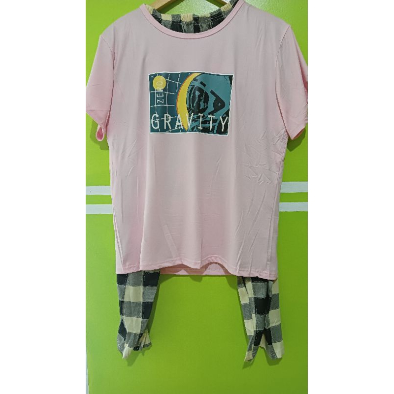 LEISURE WEAR 3-in-1 ชุดนอน ชุดนอนแขนสั้น/กางเกงขายาวธรรมดา/ลาย