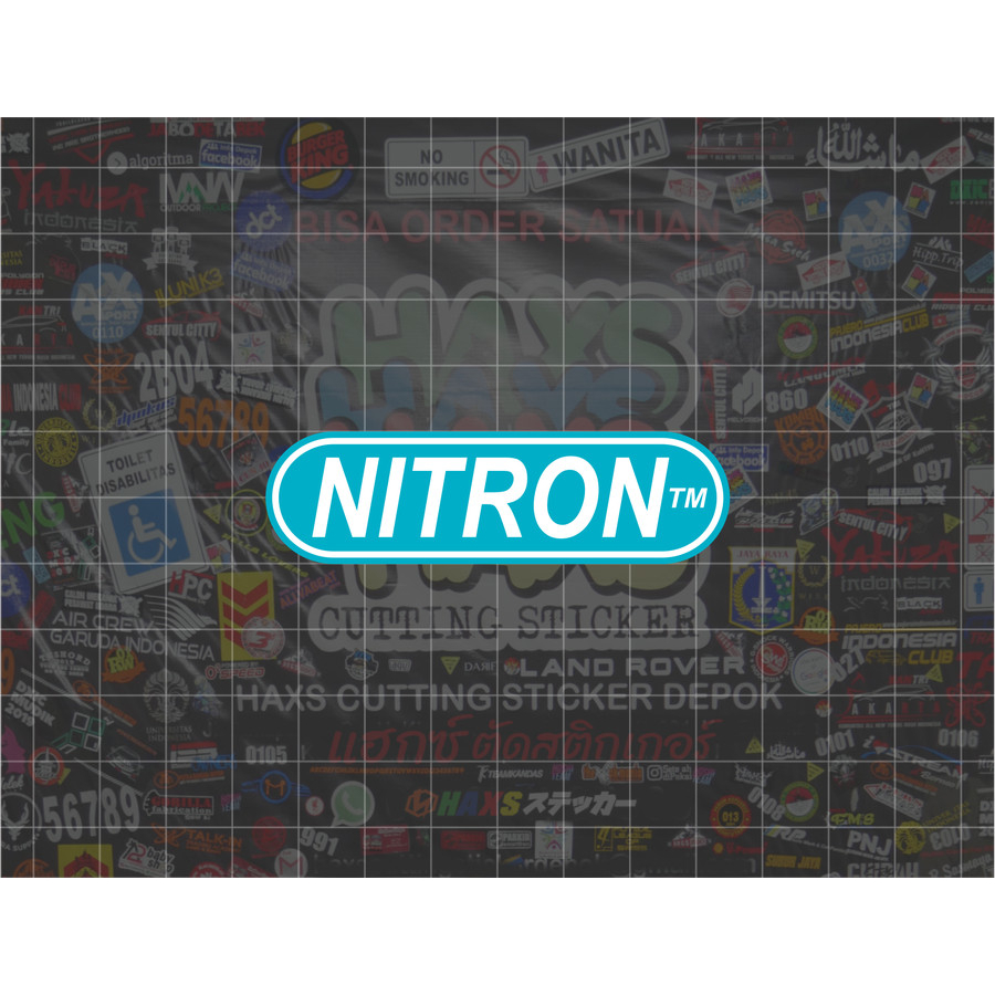 สติ๊กเกอร์ตัด โช๊ค Nitron Racing ขนาด 7 ซม. รถยนต์มอเตอร์ไซค์